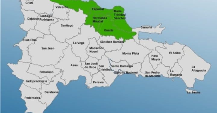 COE coloca 5 provincias en alerta verde por vaguada
