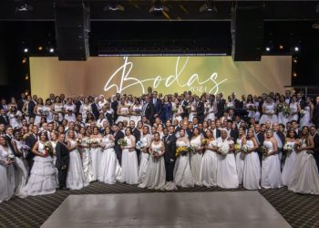 88 parejas contraen nupcias en Boda Colectiva celebrada por Ministerio Monte de Dios