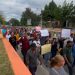Representantes junta de vecinos y asociaciones de la sección Borbón realizan caminata pacífica hacia la gobernación