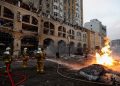 Al menos un muerto y tres heridos por un devastador ataque ruso con misiles hipersónicos contra la capital de Ucrania