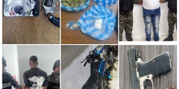 Policía ocupa narcóticos, armas de fuego y recupera motocicletas y celulares robados en Sabana Perdida, SDN.