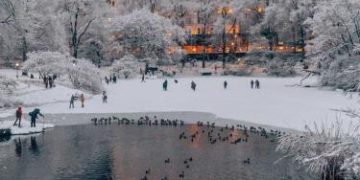 Navidad blanca en Nueva York por primera vez en quince años