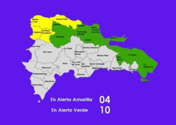 COE coloca 4 provincias en alerta amarilla y 10 en verde
