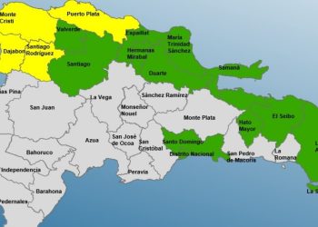 COE mantiene 4 provincias en alerta amarilla y aumenta 12 en verde