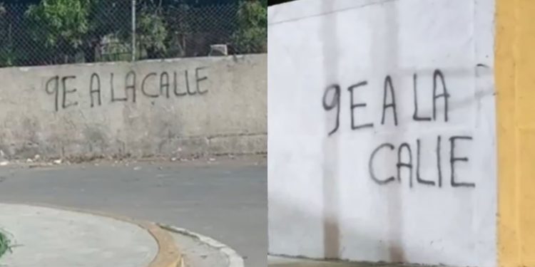 Nuevos grafitis impulsan movilización del 9 de enero en Venezuela