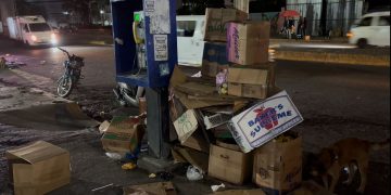 ASDN realiza operativo de limpieza en intersección Hermanas Mirabal con Charles de Gaulle