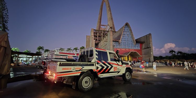 Tecnología de Drones y Videovigilancia del 911 en Operativo Virgen de la Altagracia 2025