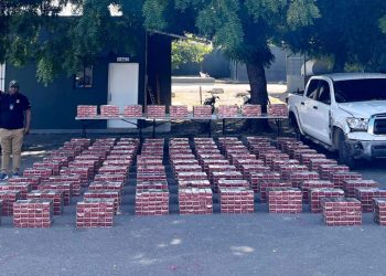 Ejército incauta contrabando de más de 500 mil cigarrillos tras persecución de una camioneta en Santiago Rodríguez
