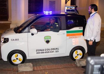 DIGESETT incorpora vehículo eléctrico para la seguridad vial en la Zona Colonial