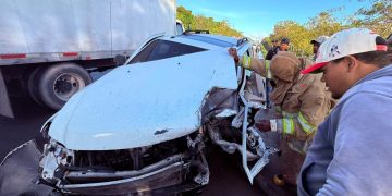 Al menos cinco personas heridas en accidente en la autovía del Nordeste