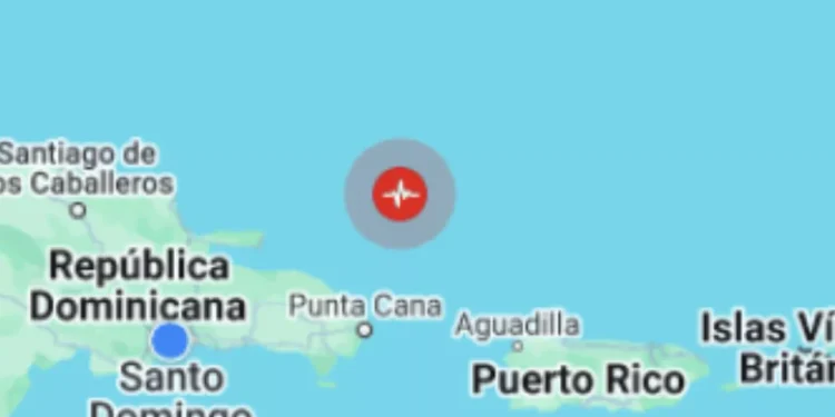 Fuerte sismo de magnitud 5.8 sacude el Atlántico, cerca de República Dominicana
