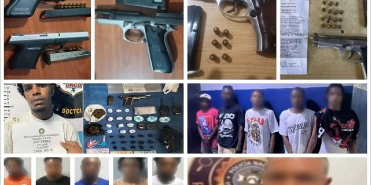 PN incauta armas, drogas, vehículos y detienen varias personas