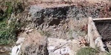 Exigen construcción de un puente en la comunidad Las Canas, San Juan