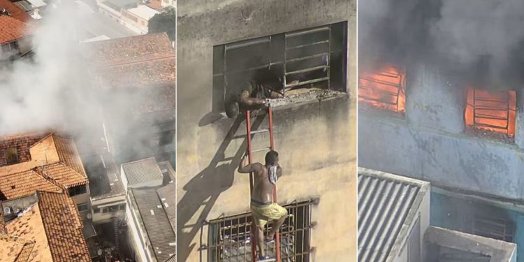 Un incendio en una fábrica de disfraces del Carnaval de Río de Janeiro dejó 21 heridos, 12 graves