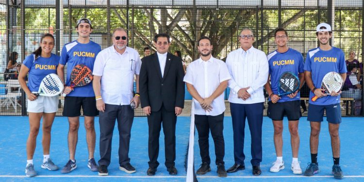Inauguran en PUCMM el primer complejo deportivo universitario dedicado al pádel