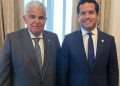 Omar Fernández conversa con presidente de Panamá temas de interés común