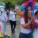 Lluvia bendice celebración Carnaval Santo Domingo Norte 2025