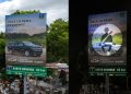 Santo Domingo Motors transforma vallas publicitarias de Chevrolet en señales de tránsito