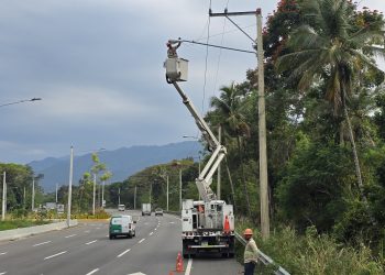 EDENORTE renovó el sistema de iluminación de la Autopista Duarte