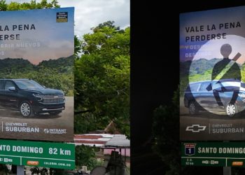 Santo Domingo Motors transforma vallas publicitarias de Chevrolet en señales de tránsito