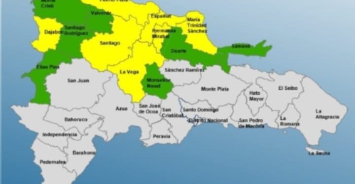 14 provincias bajo alerta debido a un sistema frontal y una vaguada, según COE
