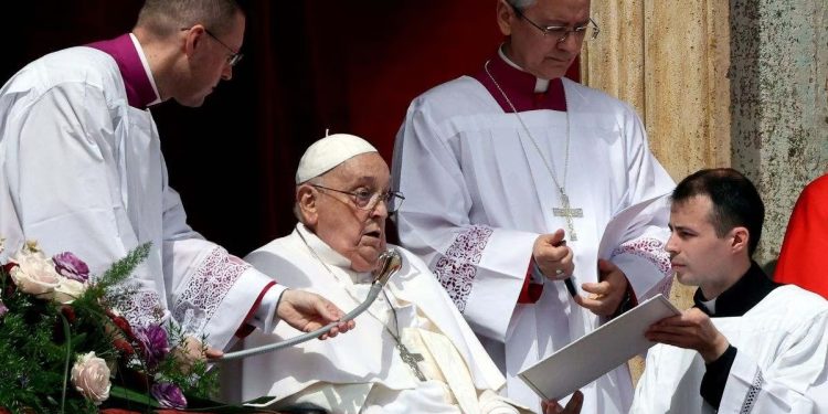 Última aparición pública del papa Francisco antes de su muerte