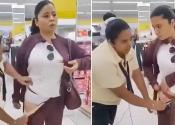 Mujer es sorprendida robando calzones tras ponérselos en tienda