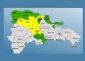 Cinco provincias en alerta amarilla y 9 en verde por efectos de vaguada