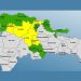 Cinco provincias en alerta amarilla y 9 en verde por efectos de vaguada