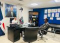 Director Regional Sur Central visita al alcalde de Baní para tratar temas de seguridad