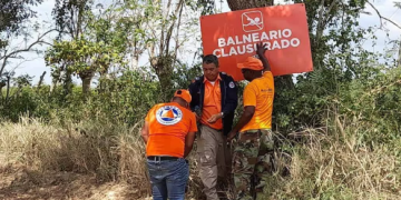 Defensa Civil clausura balnearios en Monseñor Nouel por vaguada; autoridades llaman a la prudencia