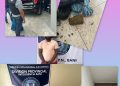 DINTEL y Ministerio Público realizan allanamientos en Baní; detienen a un hombre e incautan armas, drogas, dinero y otros objetos
