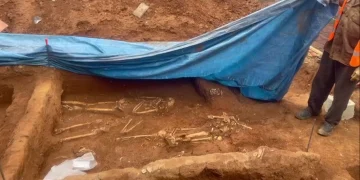 Descubren osamentas humanas en excavaciones de la Ciudad Colonial