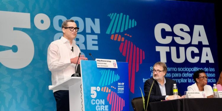 Ministro Eddy Olivares en Congreso Sindical de las Américas: “El sindicalismo es un motor indispensable de la justicia social y la democracia”