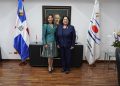Presidenta de la CCRD, Emma Polanco, recibe en su despacho a Geanilda Vásquez para fortalecer lazos internacionales