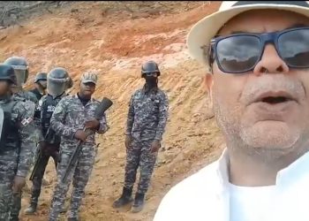 Dispersan con bombas lacrimógenas a comunitarios se ponen desmonte de árboles en zona protegida de Barrick Gold