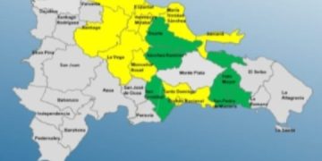 14 provincias y el DN bajo alerta por incidencia de vaguada
