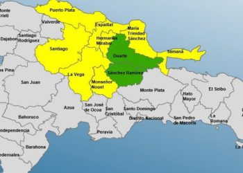 Mantienen 8 provincias en alerta amarilla y 2 en verde tras fortalecimiento de vaguada