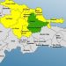 Mantienen 8 provincias en alerta amarilla y 2 en verde tras fortalecimiento de vaguada