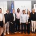 Ministro Kelvin Cruz recibe a David Ortiz y ejecutivos de Perfect Game
