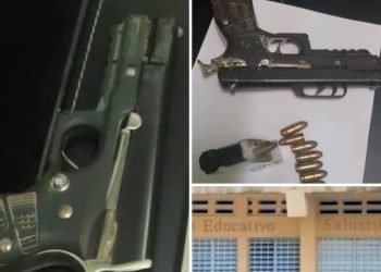 Estudiante haitiana de 14 años lleva arma de fuego a su escuela en Santiago