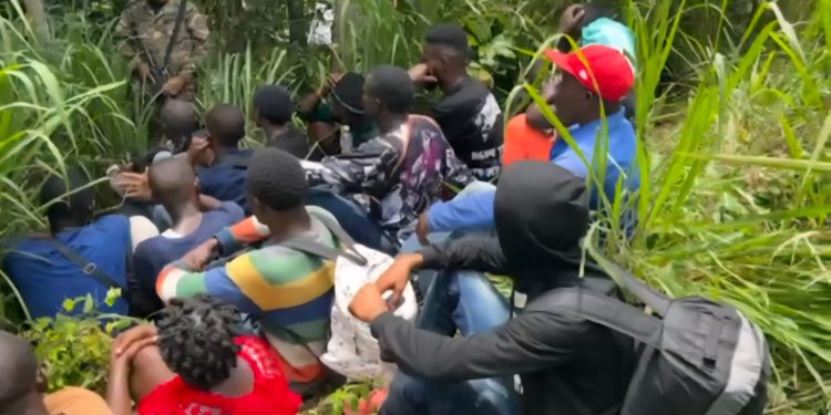 Un grupo de 18 haitianos indocumentados fue interceptado por el Ejército en callejón de Dajabón