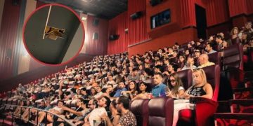 Techo se desploma en plena función de nueva película de destino final