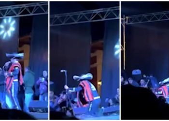 Fiesta escolar en La Libertad terminó en susto: escenario colapsa y deja decenas de heridos