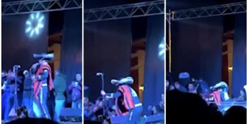 Fiesta escolar en La Libertad terminó en susto: escenario colapsa y deja decenas de heridos