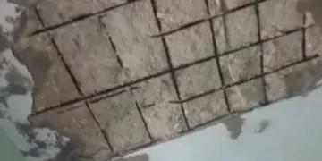 Desplome parcial de techo genera pánico en escuela de Barahona