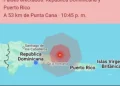 Sismo de magnitud 5.8 sacude el noreste de Punta Cana