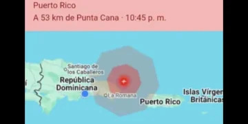 Sismo de magnitud 5.8 sacude el noreste de Punta Cana