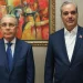 Abinader es recibido por el expresidente Danilo Medina en la casa del PLD