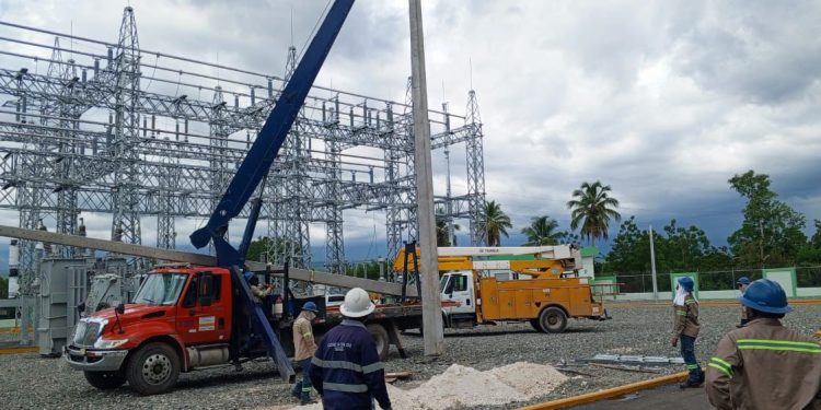 Edesur intensifica este lunes estructuración de la red eléctrica como parte de construcción de subestación de Pedernales